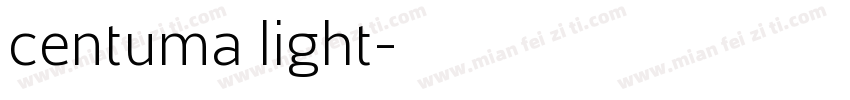 centuma light字体转换